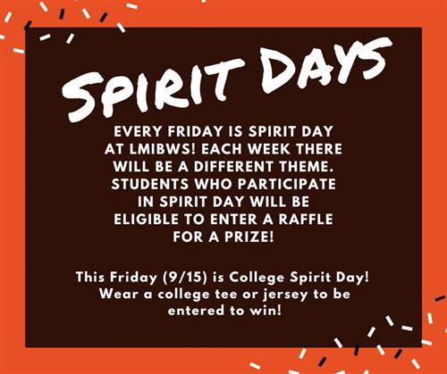 Wear a college tee on Friday (9/15)